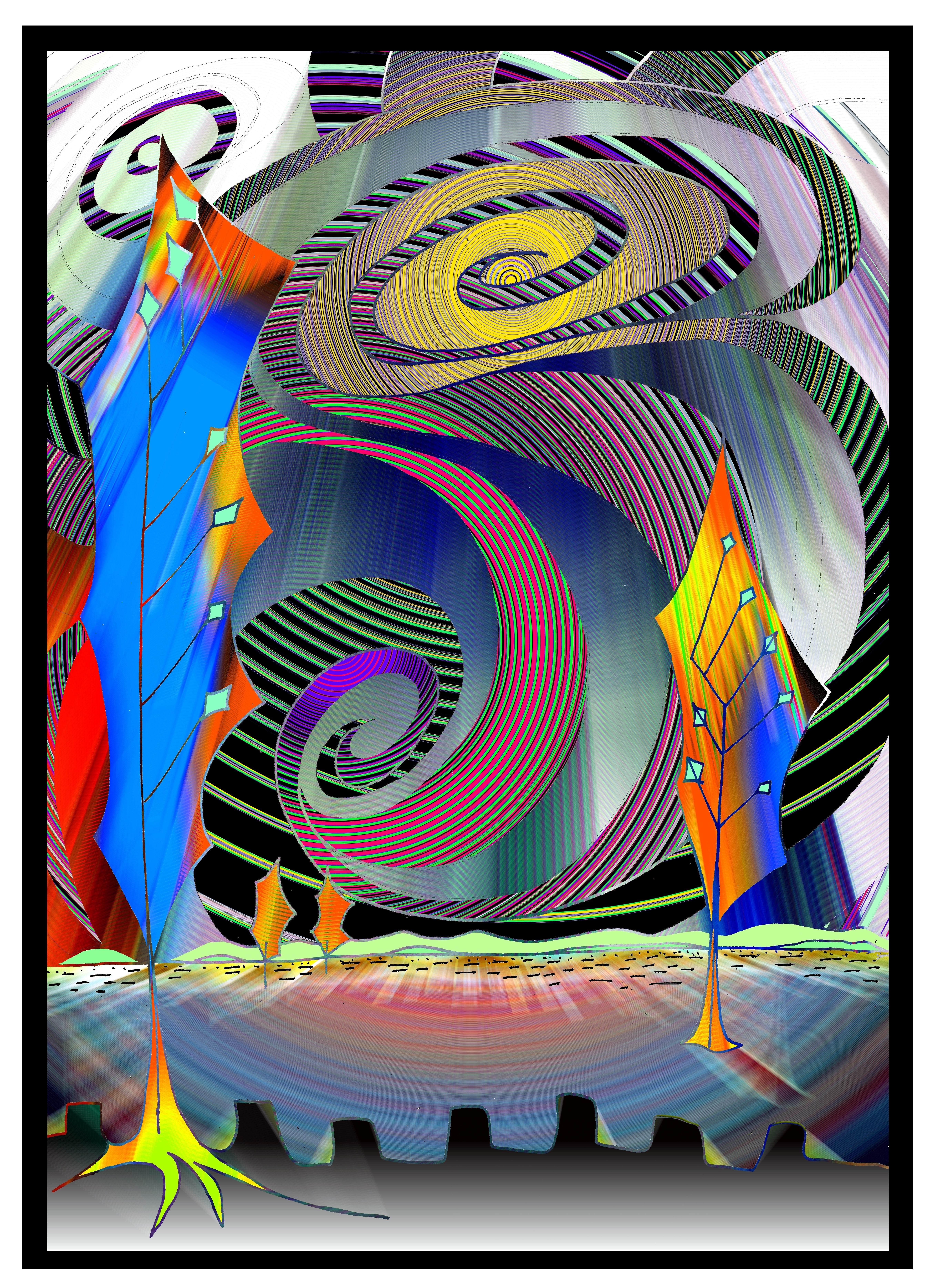 Abstrakt Bäume - Häusser